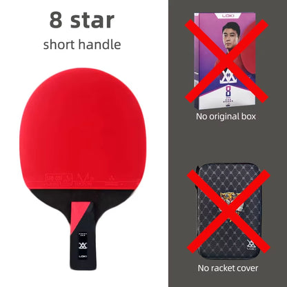 9 Star Table Tennis Racket Professional 5+2 Carbon Ping Pong Paddle 6/7/8/9 Star Ultra Offensive with Sticky Rubbers