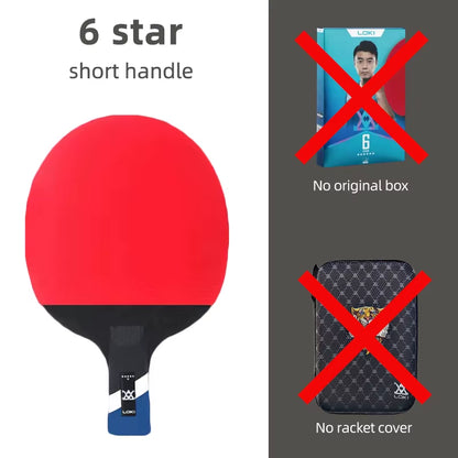 9 Star Table Tennis Racket Professional 5+2 Carbon Ping Pong Paddle 6/7/8/9 Star Ultra Offensive with Sticky Rubbers