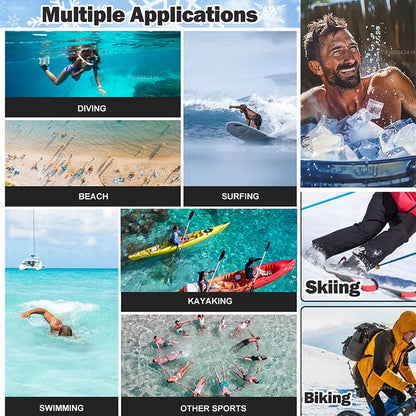 5Mm Diving Socks 3Mm Neoprene Wetsuit Water Socks Surf Beach Booties Anti-Slip Swimming Fin Sand Proof Ice Bath Warm Socks