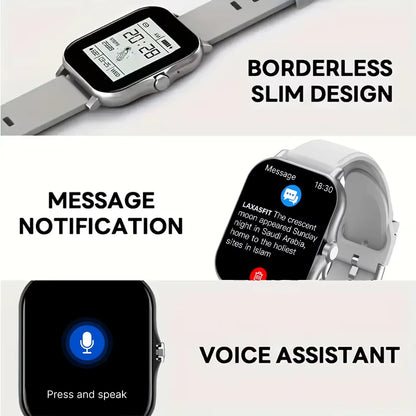 2026 New Smart Watch Bluetooth Talk Full Touch Screen Heart Rate Monitor Sports Fitness Smart Watch Men Women Gift